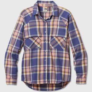 The North Face Set Up Flannel Shirt - Womens Size 3XL Purple / Multi - #46528-B6